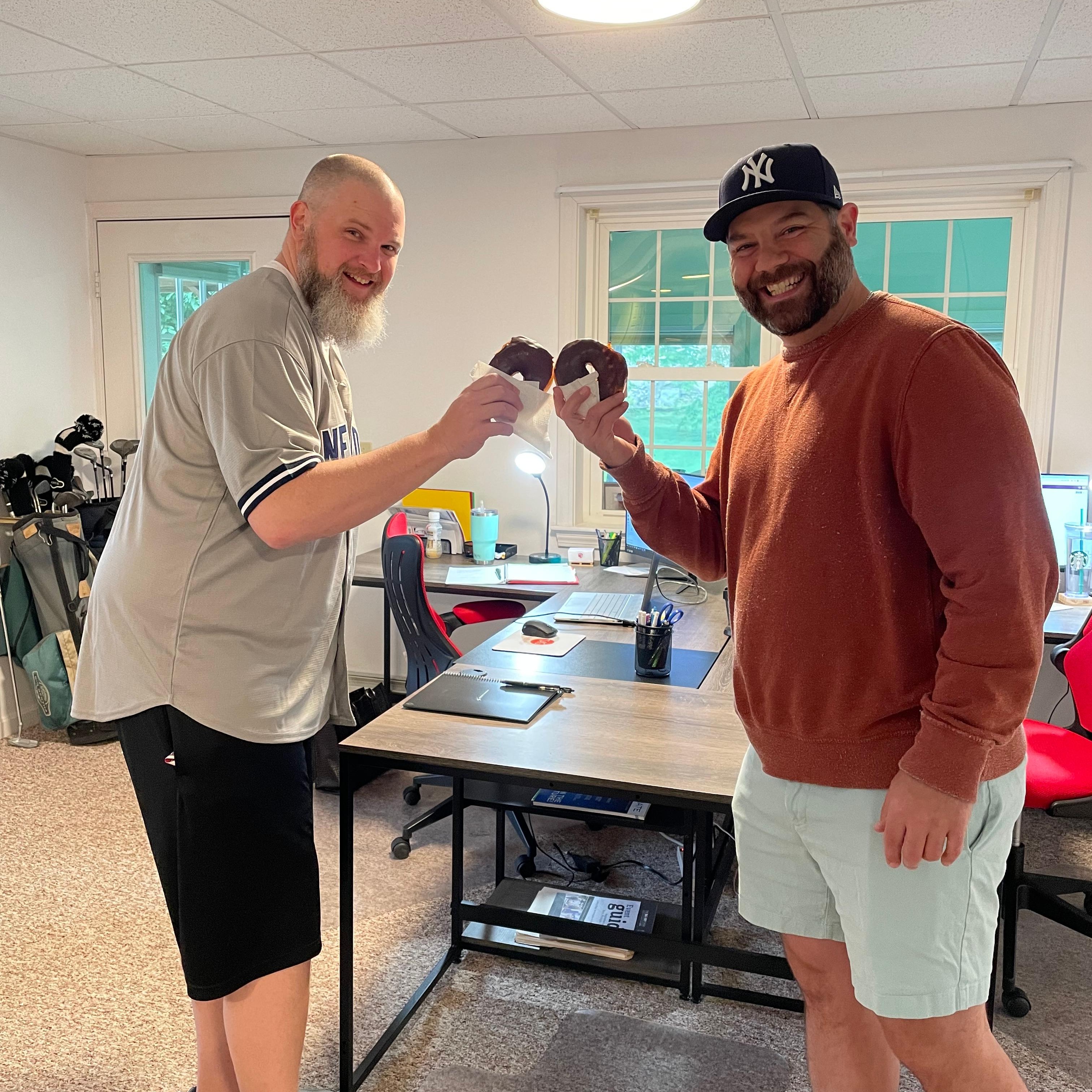 Matt and Justin - Donut Day