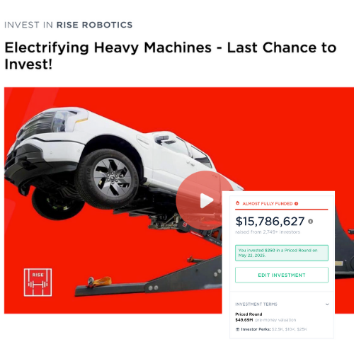 RISE Wefunder Home Page